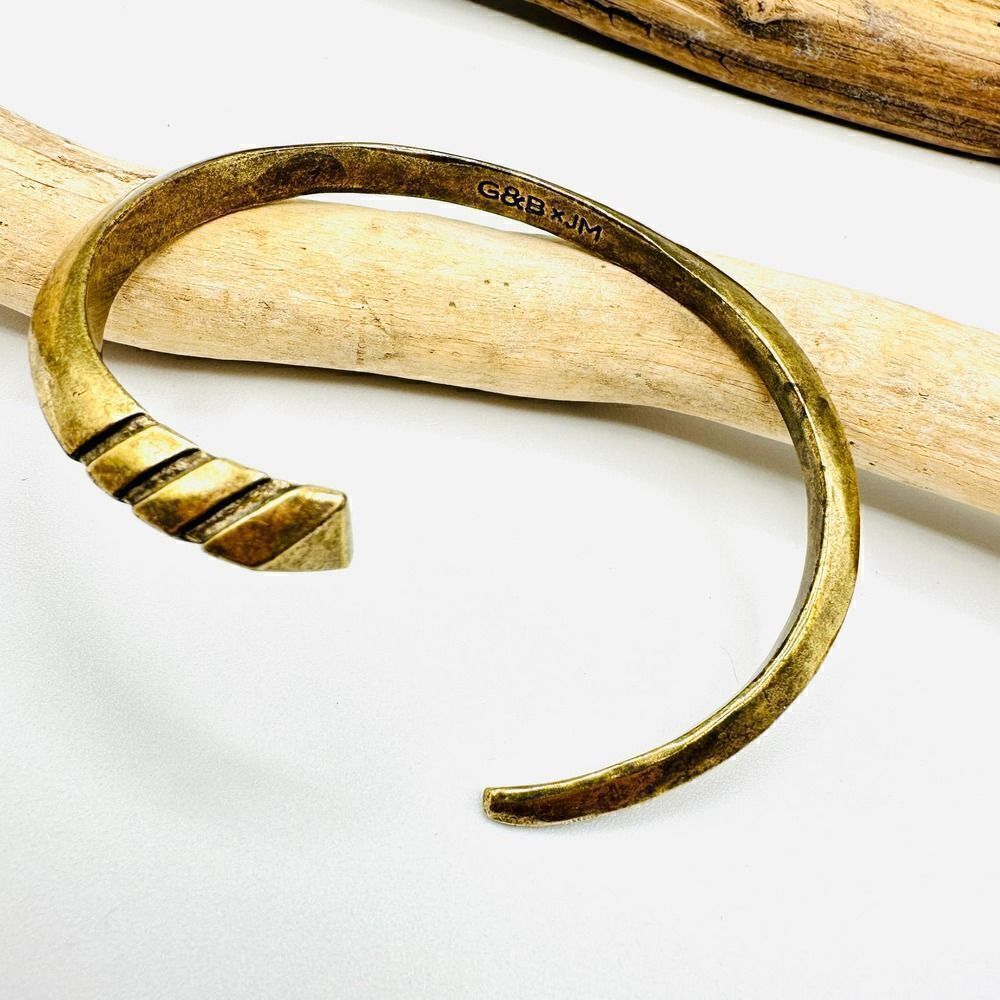 Giles & Brother X JM Spear Cuff Brass Bracelet Jewel Mint Collaboration